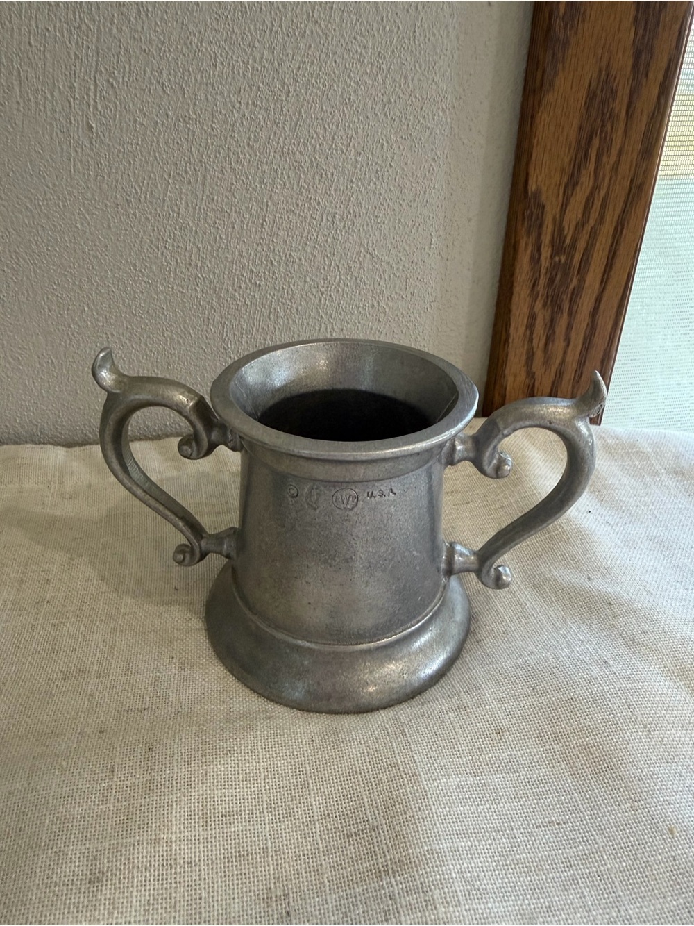 RWP Vintage Pewter Creamer and Sugar Set - Gray - Picture 4 of 6